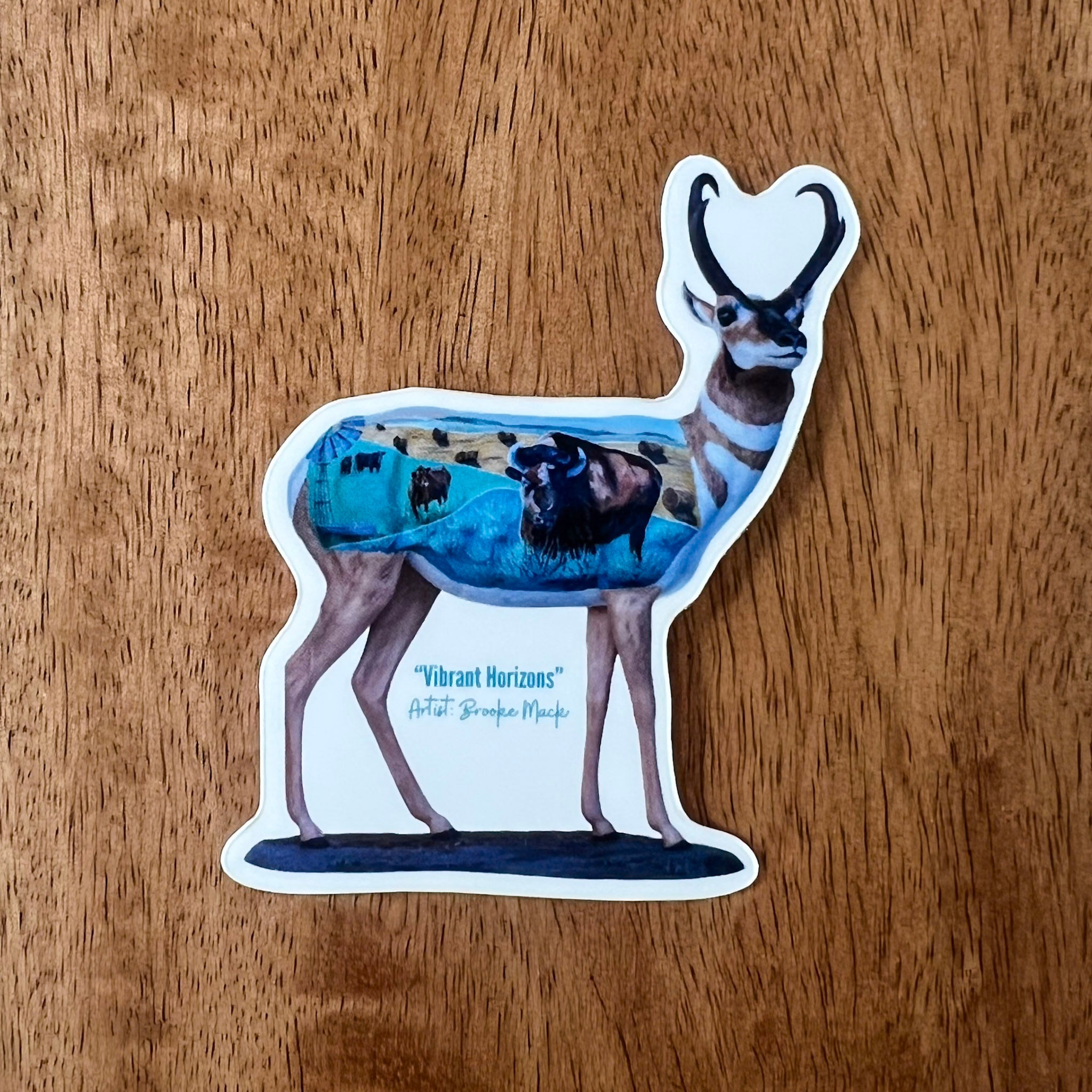 Parade of Pronghorns Artist Stickers