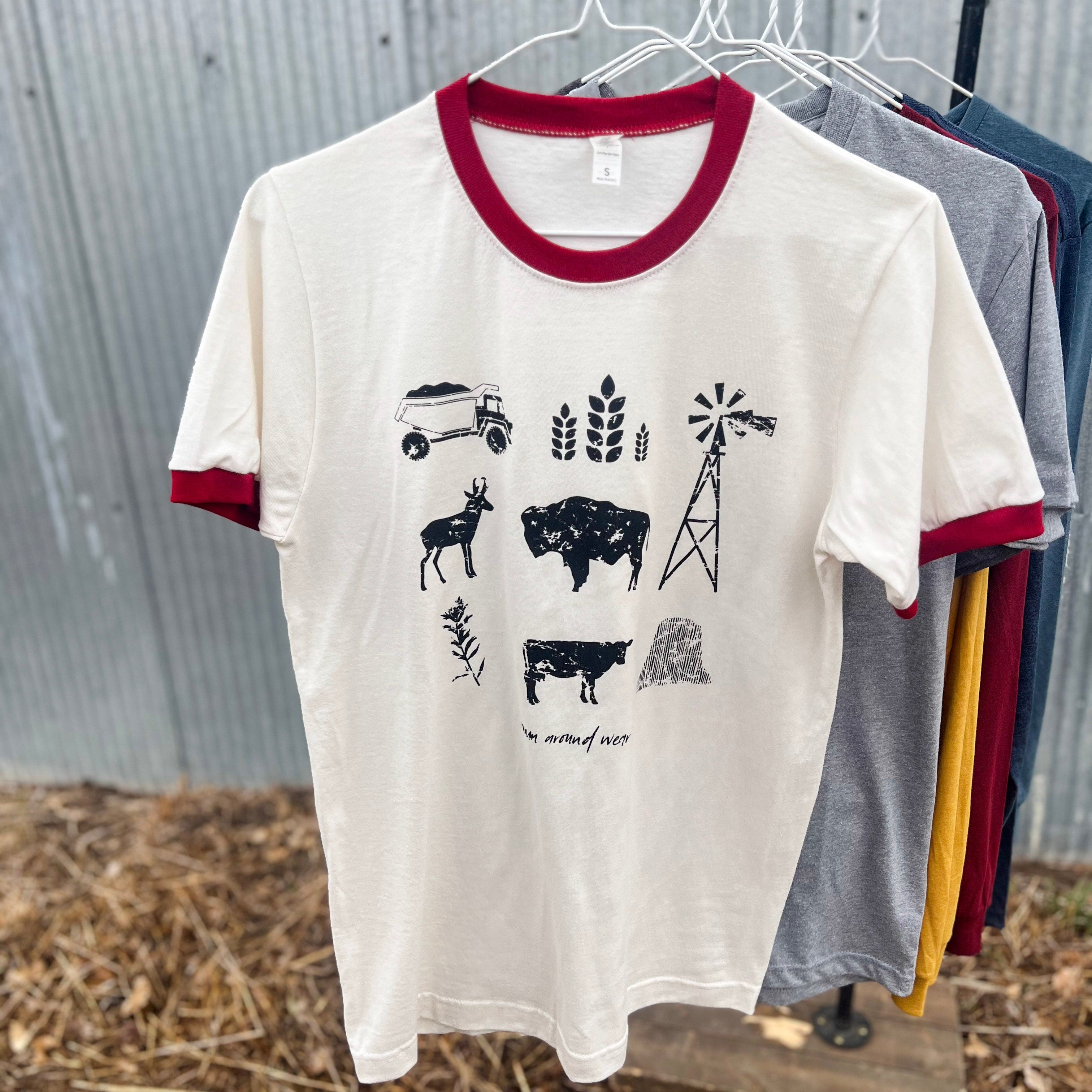 Wyoming Icons Ringer Tee