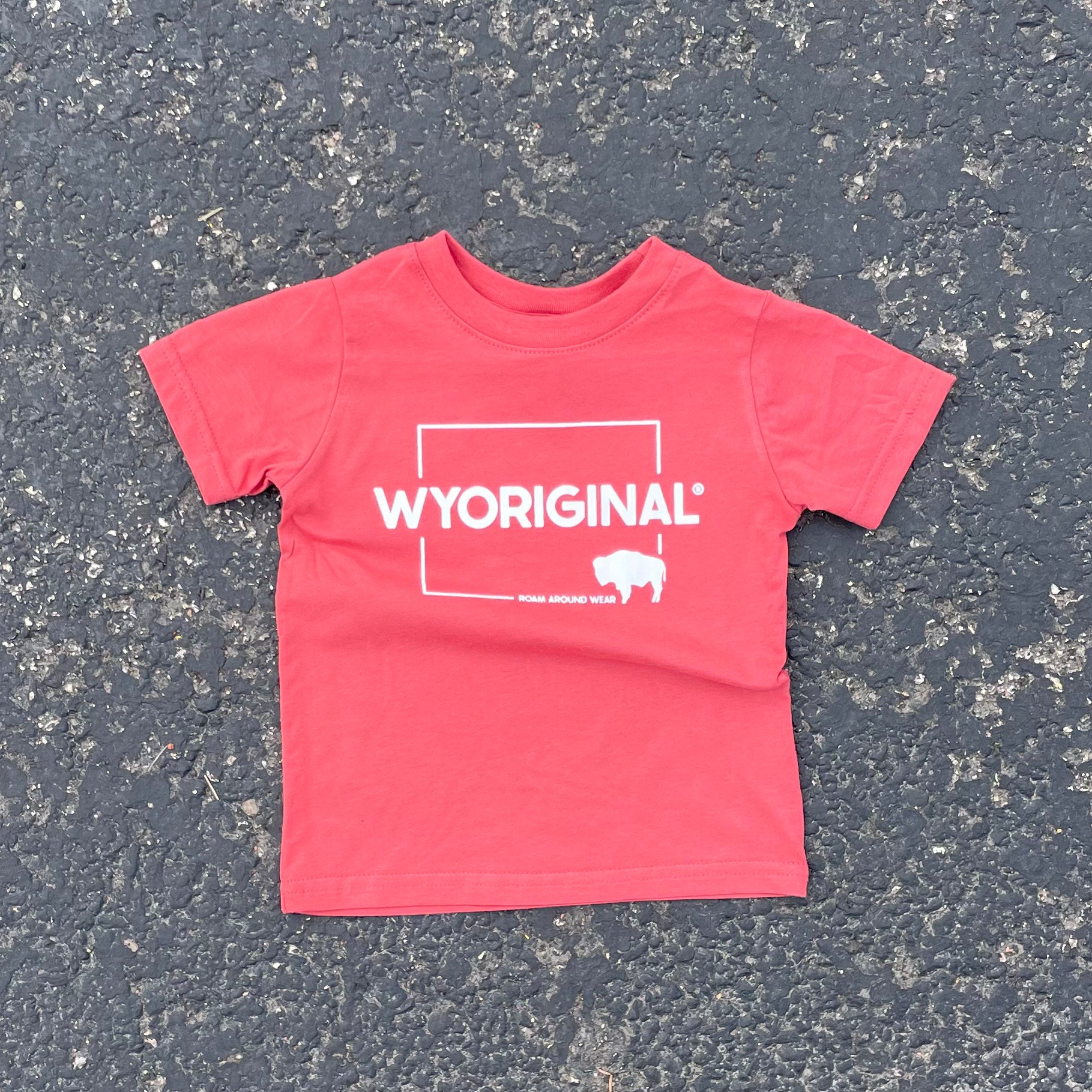 WYORIGINAL® Square State Toddler/Youth T-Shirt | Wear will you roam today? Roam Around Wear is a t-shirt company based in Wyoming