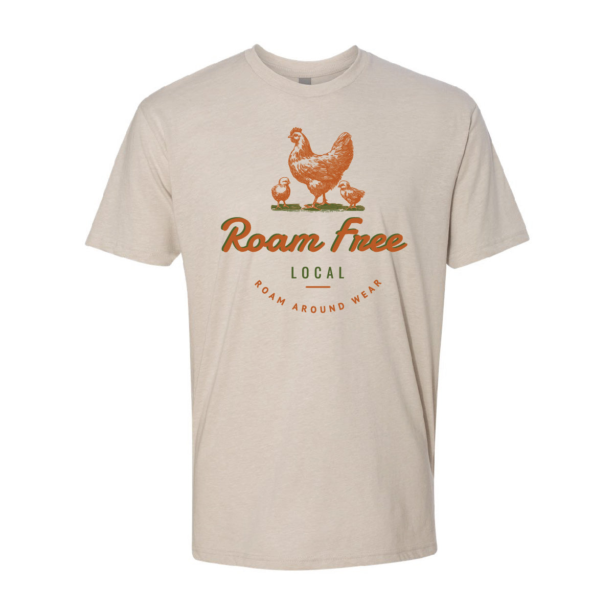 Roam Free Chicken Tee. Chicken Shirt. Ranch Shirt. Roam Around Wear is a Wyoming t-shirt company based in Gillette, Wyoming