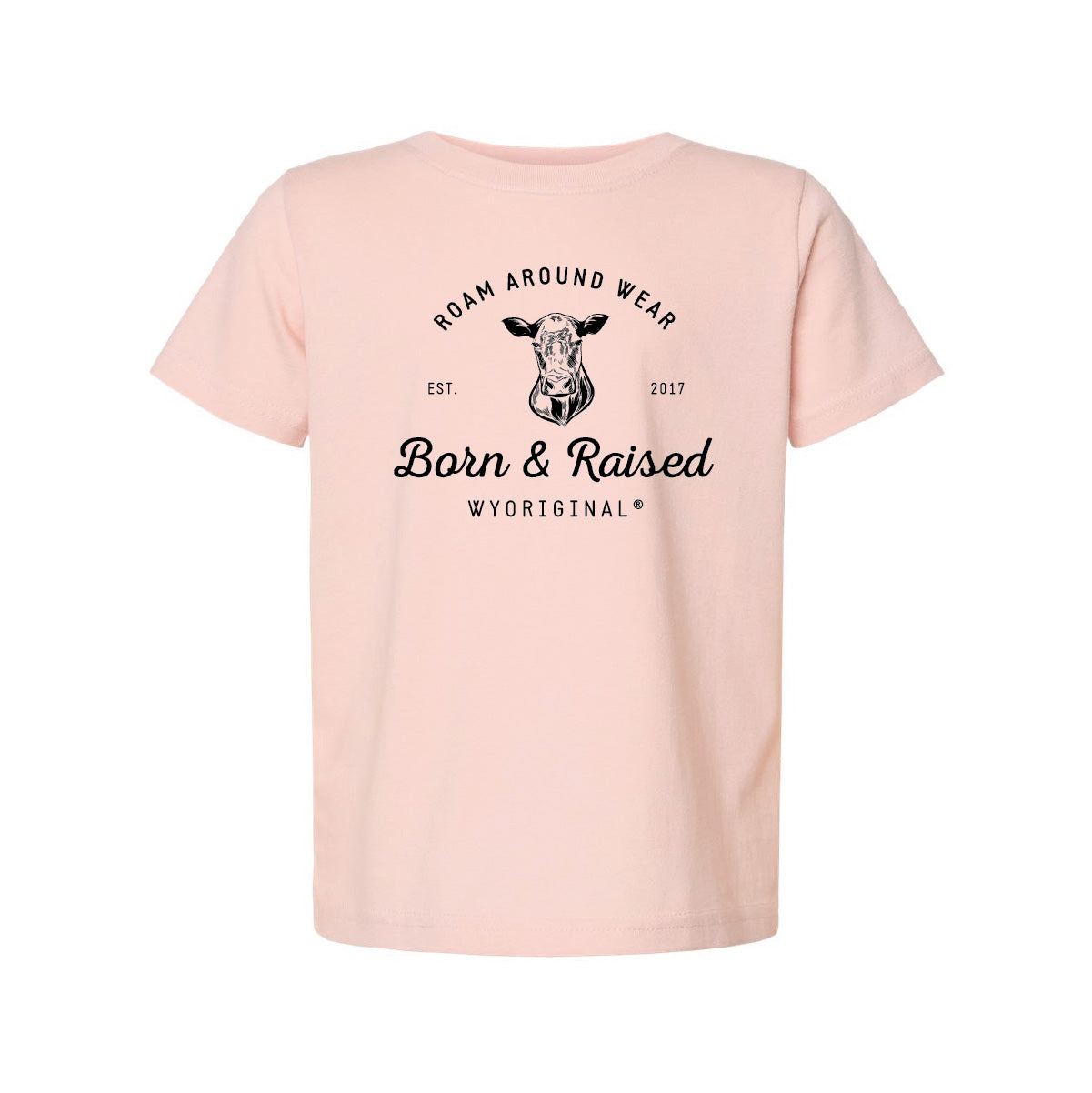 Toddler Wyoriginal Tee. Cow t-shirt. Ranch Shirt. Wyoming shirt. Roam Around Wear is a Wyoming t-shirt company based in Gillette, Wyomin