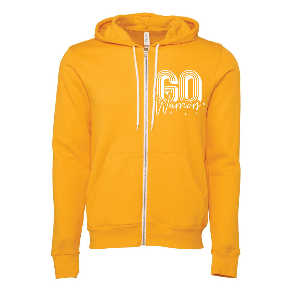 Unisex Full Zip Hoodie TSJH Cheer - Yellow Gold