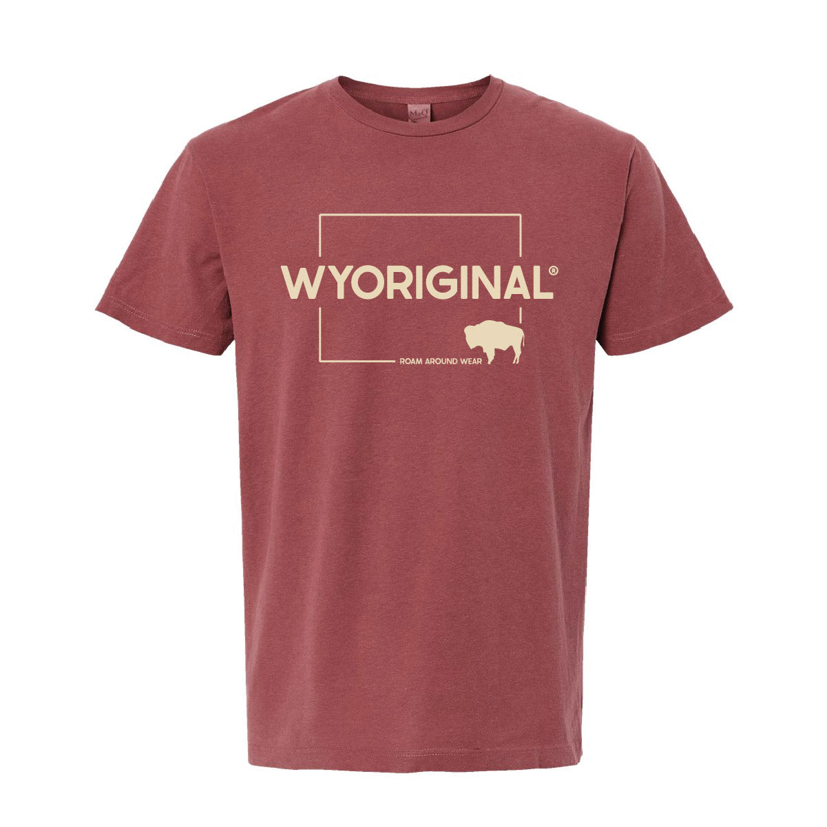 WYORIGINAL® Square State T-Shirt-Brick