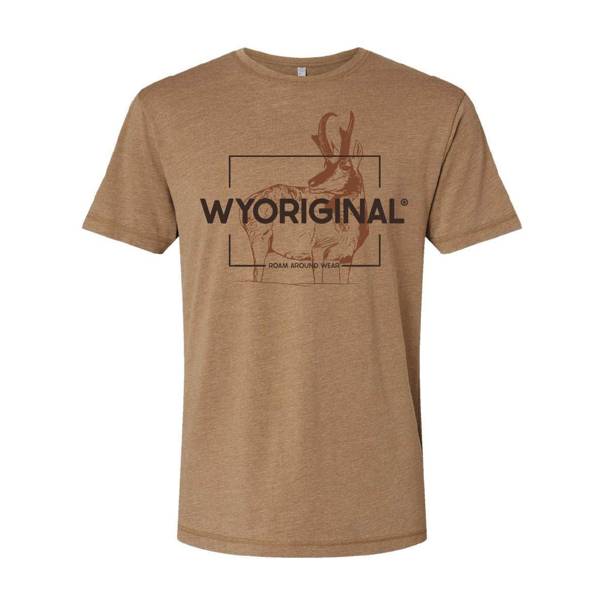 WYORIGINAL® Pronghorn Tee – Coyote Brown