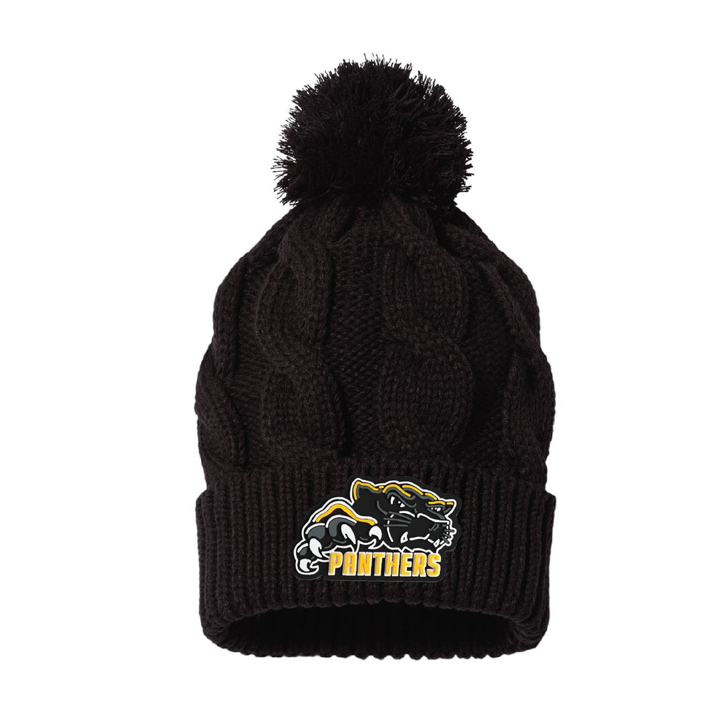 Wright High School Beanie with 3D PVC Patch