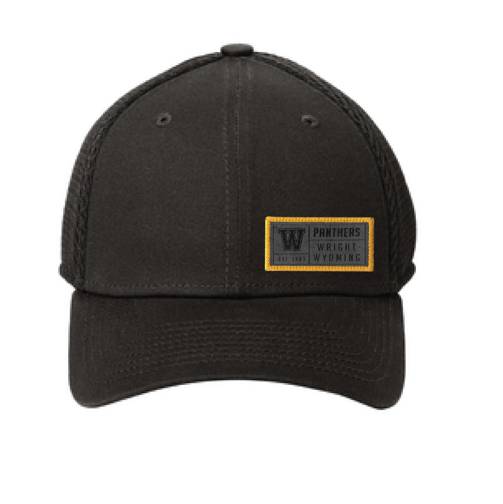 Wright High School Hats with Sueded Patch