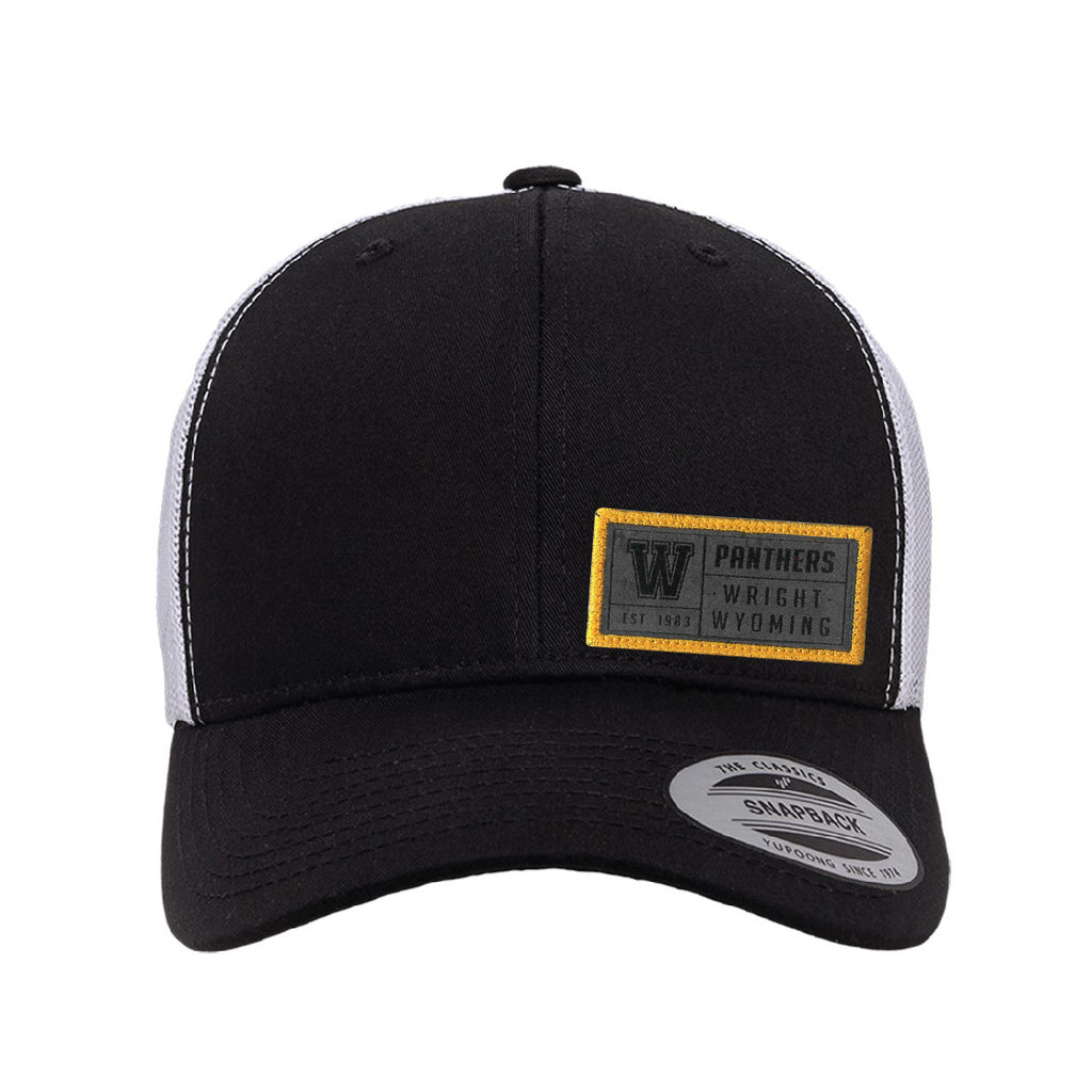 Wright High School Hats with Sueded Patch