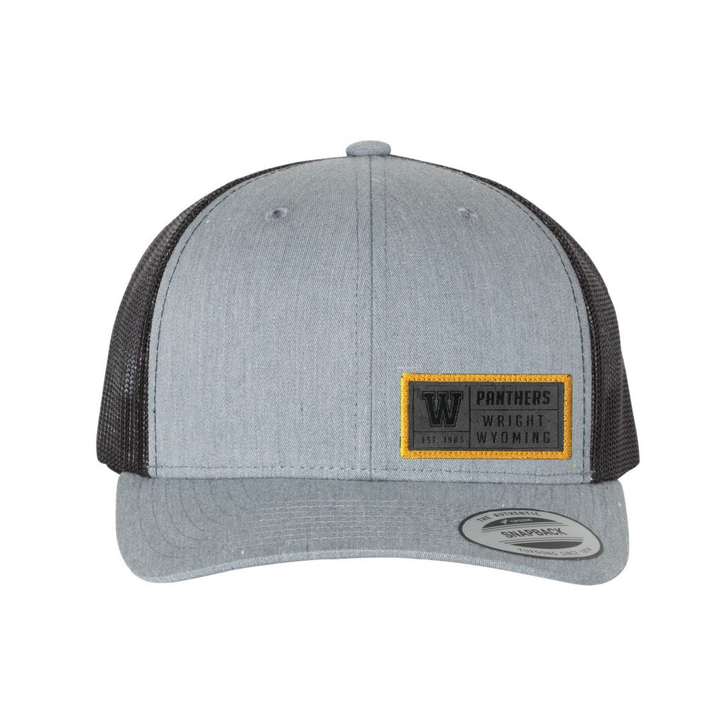 Wright High School Hats with Sueded Patch