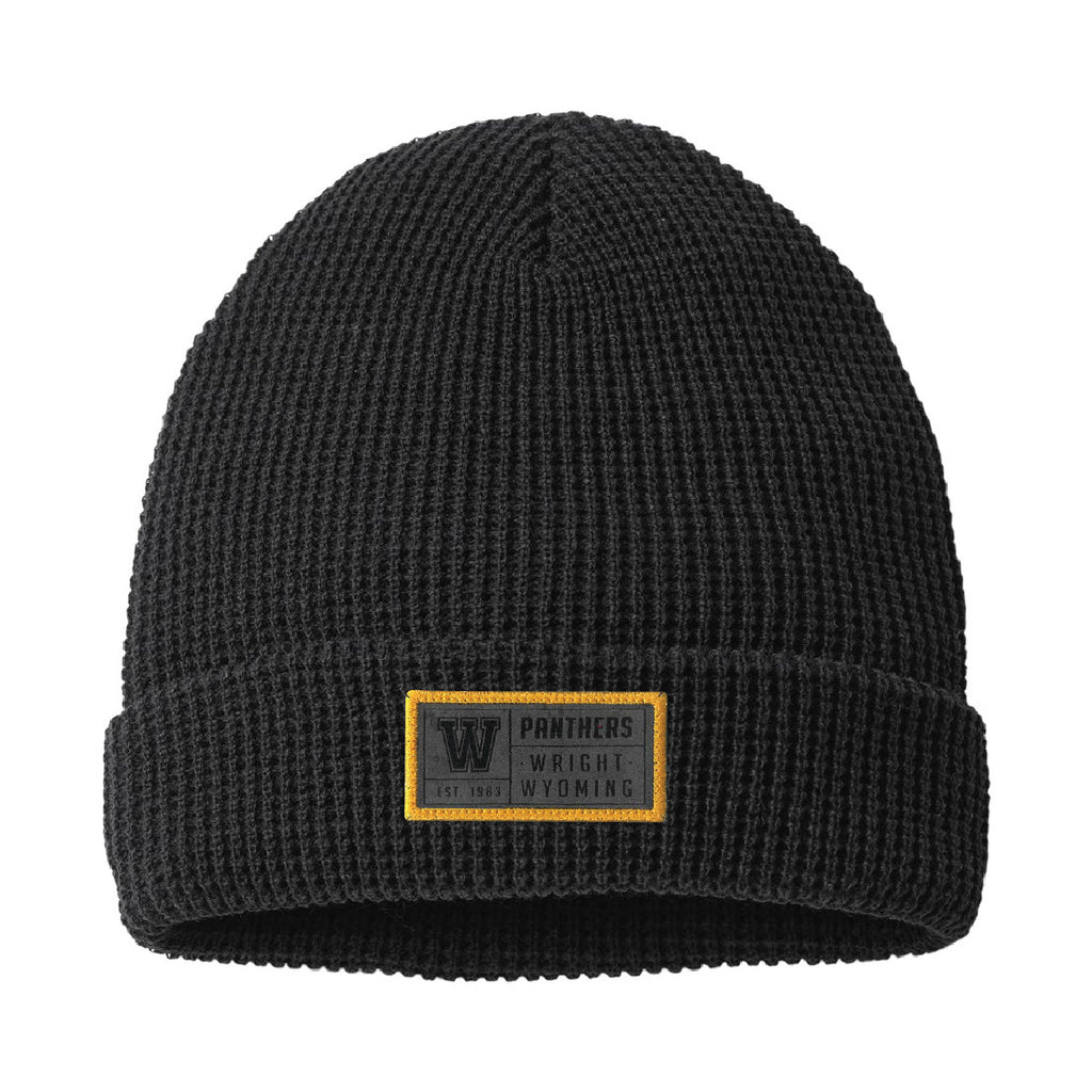 Wright High School Beanie with Sueded Patch