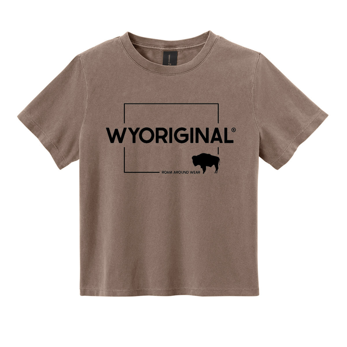 Women's WYORIGINAL® Square State Boxy Tee - Washed Cocoa