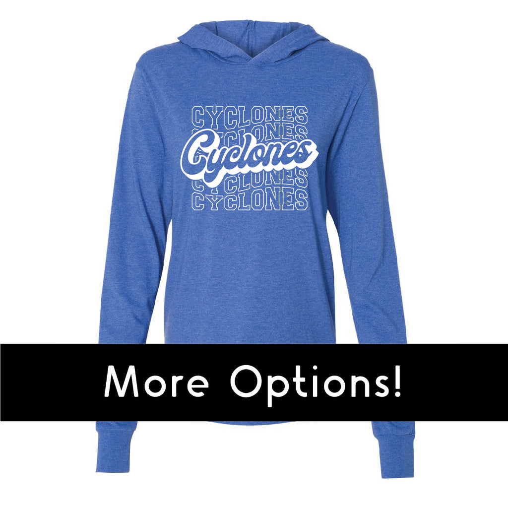 Cyclone Adult Hooded L/S Tees