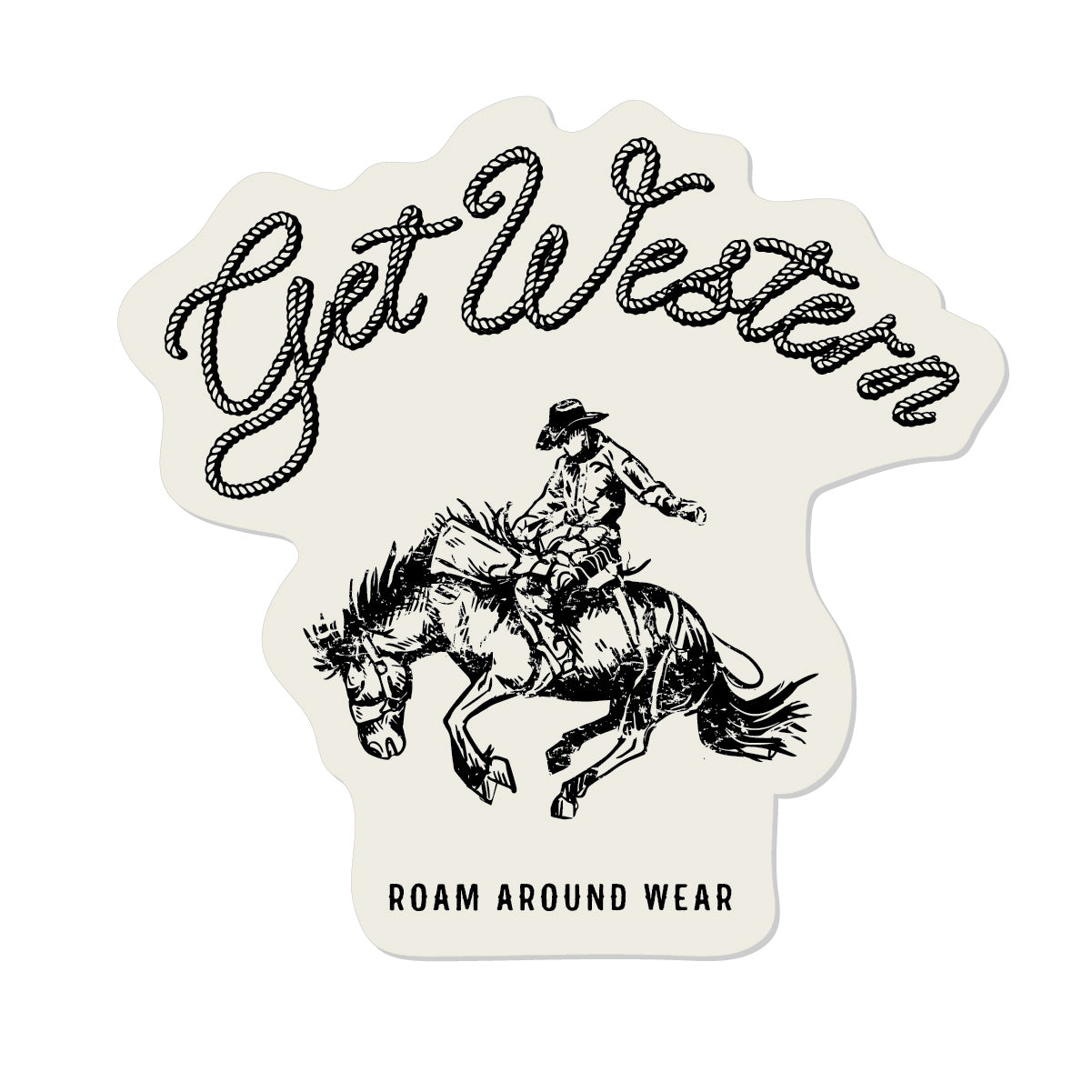 Get Western Bucking Bronc sticker. 3