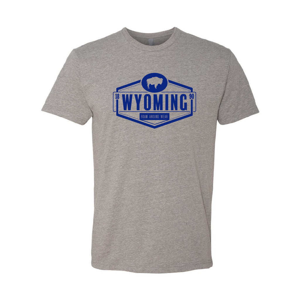 Wyoming tee shirt. Unisex Wyoming Tee. Men's Wyoming t-shirt. Roam Around Wear is a Wyoming t-shirt company based out of Gillette, Wyoming