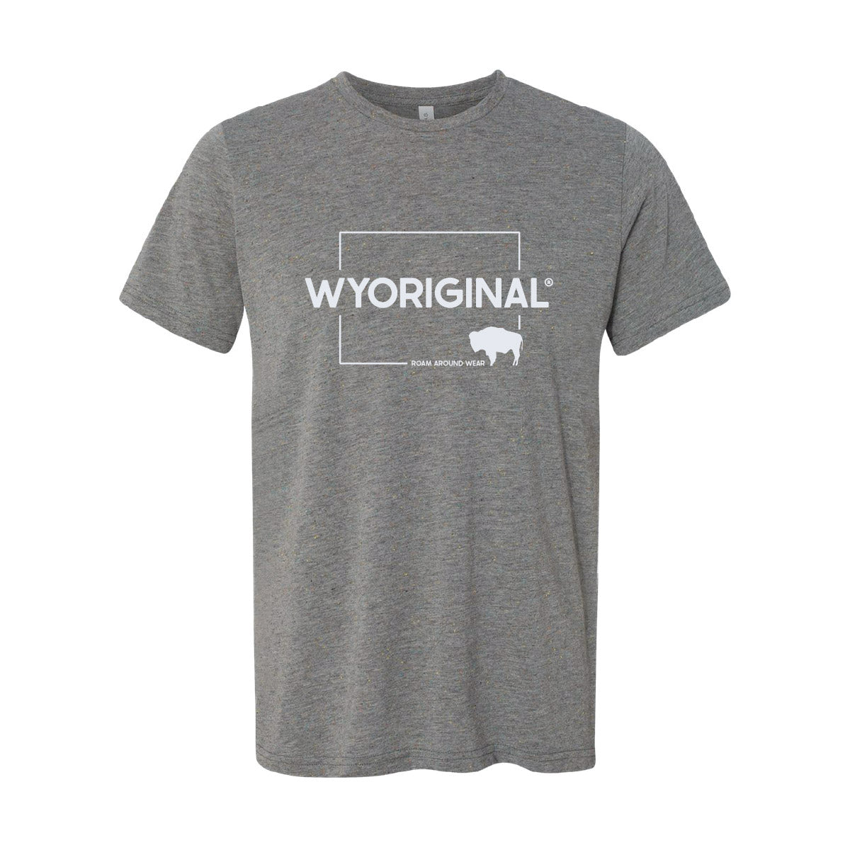 Wyorignial Square State tee by Roam Around Wear, a t-shirt company from Gillette, WY.