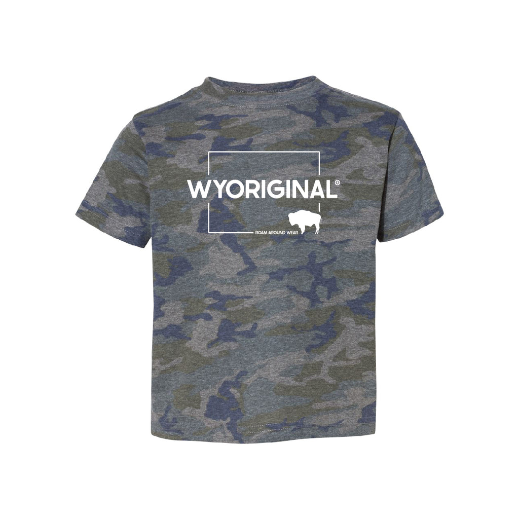 WYORIGINAL® Square State Infant/Toddler T-Shirt | Wear will you roam today? Based in Wyoming.