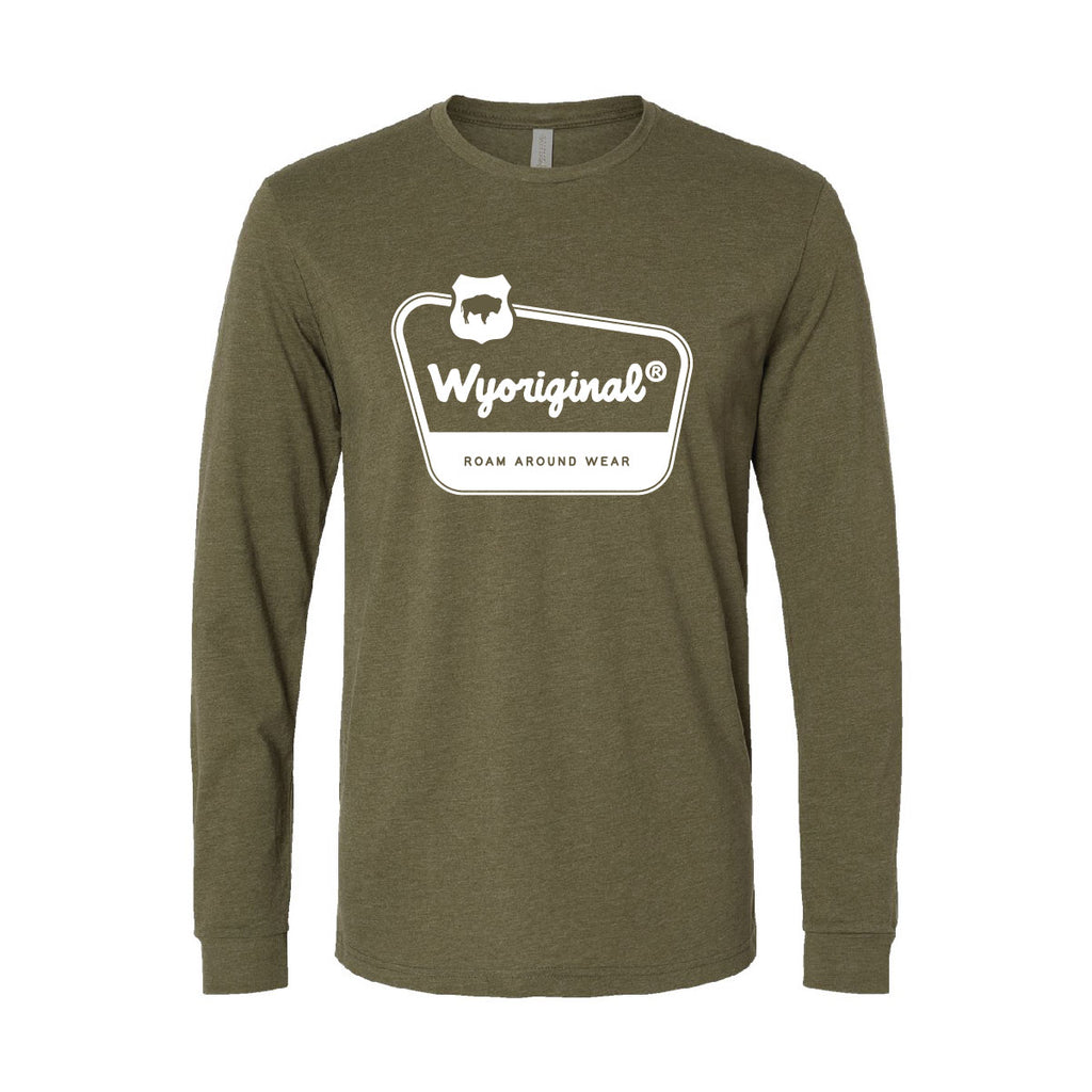WYORIGINAL Long sleeve tee. Wyoming Long Sleeve Tee. Bison Tee. Roam Around Wear is a Wyoming t-shirt company based out of Gillette, Wy
