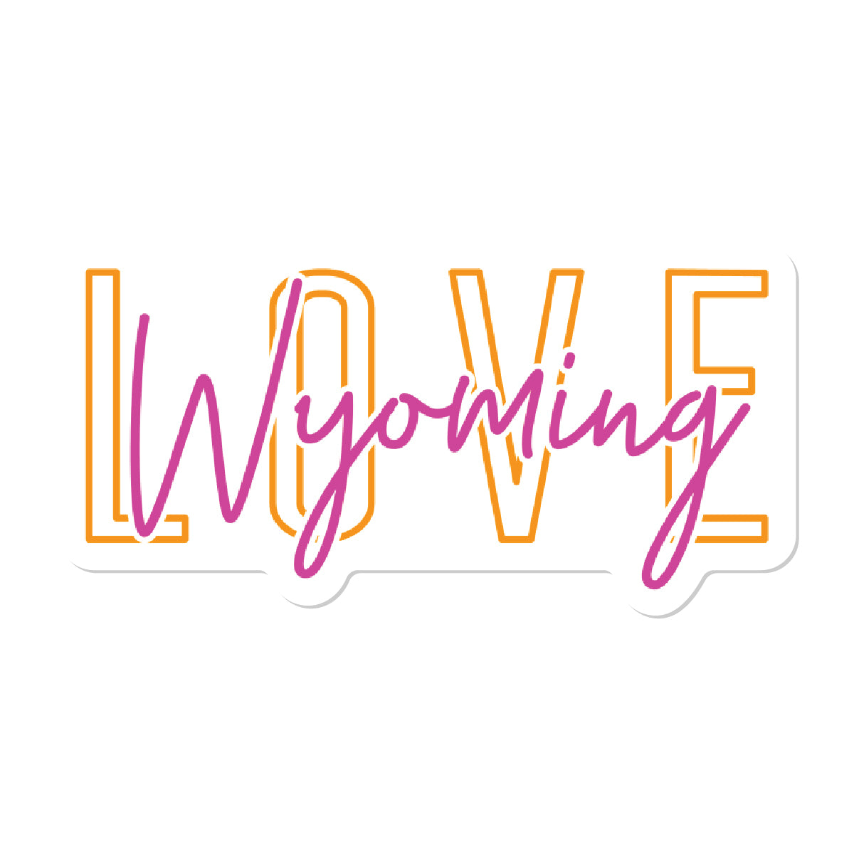 WYORIGINAL® Cursive Sticker